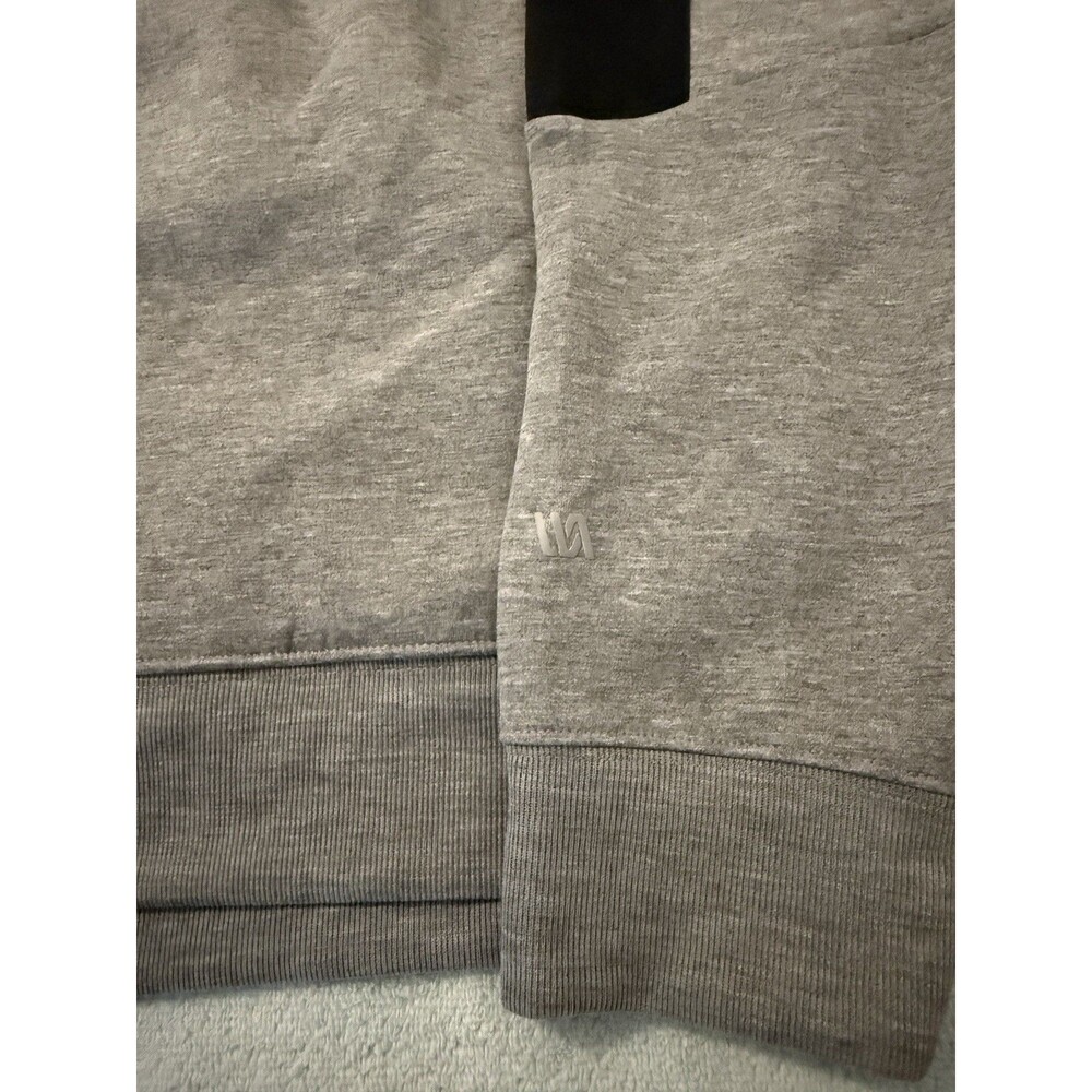 VRST Mens Large Pinnacle Fleece Hoodie Grey Performance Pullover NWT $88 - Picture 4 of 7